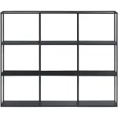 En.casa Wandrek Jelsa 130x18x110 cm zwart