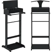 En.casa Dressboy kledingrek met opbergdoos 110x43,5x34,5 cm zwart