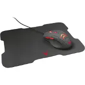 Omega VARR VSETMPX4 - Muis en Muismat Gaming set - 800 - 3200dpi - Muismat 295 x 210 x 2mm - Zwart