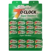Gillette 100 Double Edge scheermesjes 7 O Clock