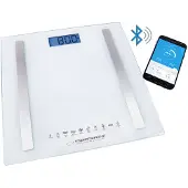 Esperanza EBS016W Personenweegschaal, vierkant, wit. Elektronische personenweegschaal