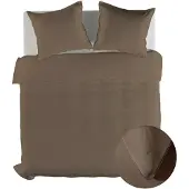 Yellow Suites Dekbedovertrek Lyocell - Plaza Taupe 240 x 200/220 cm