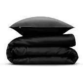 Zo! Home Dekbedovertrek Satinado Night Black - 100% Katoen-Satijn - 260 x 200/220 cm