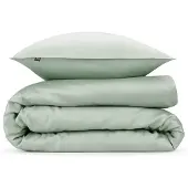 Zo! Home Satinado Foam Green - 100% Katoen-Satijn - 200 x 200/220 cm