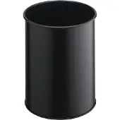 Durable papiermand gesloten metaal zwart