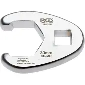 Bgs Hanenpoot sleutel met binnenvierkant 12,5 mm (1/2") SW 30 mm - 1757-30