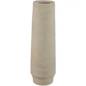 Ptmd Zonna Beige Matt Ceramic High Vase S