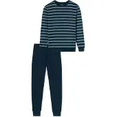 Schiesser Pyjama lang nachtblauw