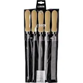 Dick 13142020H Set werkplaatsvijlen 5-delig met houten handgreep Slaglengte 200 mm 1 set(s)