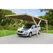 Weka Carport-enkel 612 Zonder Dak 360x606cm