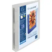 Exacompta Personaliseerbare ringmap Kreacover 4 ringen, transparant wit - 2 stuks