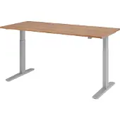 Hjh OFFICE PRO XMKA 19 S - 180 x 80 Walnoot Tafelhoogte I Elektrisch in hoogte verstelbaar
