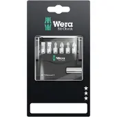 Wera Mini-Check 05073406001 Bitset 7-delig Plat, Kruiskop Phillips, Kruiskop Pozidriv
