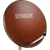 Schwaiger SPI996.2 Satellietschotel 80 cm Reflectormateriaal: Staal Steenrood