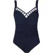 Sunflair Badpak donkerblauw / wit