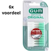 Gum Soft-Picks Regular - 6x 100 stuks - Voordeelverpakking