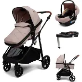 Baninni 4-in-1 Multi Standen Kinderwagen met Autostoel en Base Nelia Beige