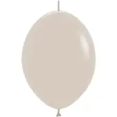 Sempertex Latex ballonnen Linkoloon fashion white sand, 6inch - 50 stuks