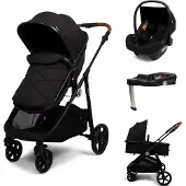 Baninni 4-in-1 Multi Standen Kinderwagen met Autostoel en Base Nelia Zwart