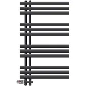 LuxeBath Badkamerradiator middenaansluiting 600x1000 mm antraciet met onderaansluitset