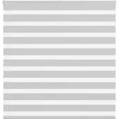 vidaXL Zebra rolgordijn 140x100 cm stofbreedte 135,9 cm lichtgrijs