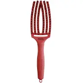 Olivia Garden Finger Brush Care Iconic Boar & Nylon Red Confidence