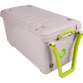 Really Useful Boxes Really Useful Box Recycled opbergkoffer op wieltjes 160 l, grijs