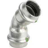 Viega sanp bocht rvs 22 45gr 2xpers
