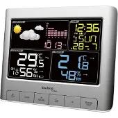 Technoline weerstation - WS 6449 - 159x130x43mm - zilver - met 1 buitensensor 30m - TL-WS6449