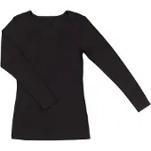 Joha - Women's Blouse L/S 85/15 - Merino-ondergoed XXL, zwart