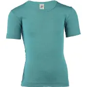 Engel - Kinder Unterhemd S/S - Merino-ondergoed 116, turkoois