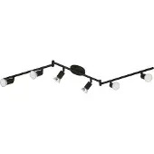 Eglo 32433 Buzz-Led Spot Staal Zwart - 6 x GU 2,8W