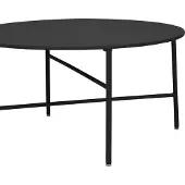Ebuy24 Penny tuintafel Ø 70 cm. H 35 cm, zwart.