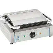 Royal Catering Contactgrill - geribbelde bovenste bakplaat - 2200 W