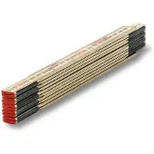 Sola HC 2/10 Duimstok - hout - blank - 2m
