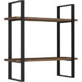 Emob Stijlvolle Woody Fashion Wandplank | 100% Melamine | 70x70x22cm | Saffier Eik Zwart