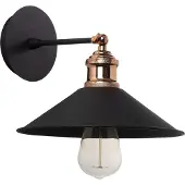 Opviq IJzeren wandlamp Noor | 24 cm diameter | Zwart