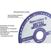 Specialist Diamant-doorslijpschijf voor metaal 125 mm x 1,4mm