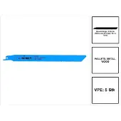 KOMET Sabelzaagblad PALLETS 225mm 10-14tpi 5 stuks ( 501.400 ) HSS-BI-Metaal Vario