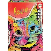 Educa Borras - puzzel - 1000 stuks - Dean Russo - Tilt Cat love