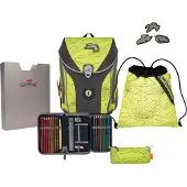 DERDIEDAS ErgoFlex Max Superflash Schooltas set 5-delig geel