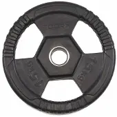 Toorx Fitness Rubber Olympische Halterschijf 50 mm - 15 kg - Per stuk