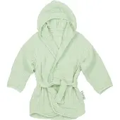Meyco hydrofiele badjas soft green Groen Jongens/Meisjes Katoen Capuchon - maat 74/80