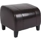 MCW Kruk Cube zitting Kruk Emmen, leer + kunstleer, 37x45x47 cm MVG-gecertificeerd ~ bruin