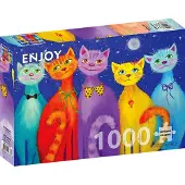 Enjoy Puzzle Smiling Cats Puzzel (1000 stukjes)