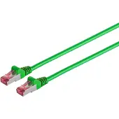 S-Impuls Patchkabel cat6A S/FTP PIMF Halogenfrei grün 15m
