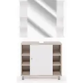 Vicco Badkamermeubel set Fynn Sonoma 2-delig, Model 24291
