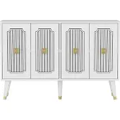 Skye Decor , Derasi - Wit, Goud, Console, Wit, 100% melaminecoating op spaanplaat, 120 x 30 x 80 cm