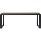 Ebuy24 Martinus tuintafel 100x210cm zwart,bruin.