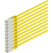S-Conn Patchkabel cat 6 S/FTP PIMF HF VE10 gelb 1m
